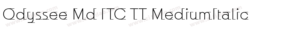 Odyssee Md ITC TT MediumItalic字体转换